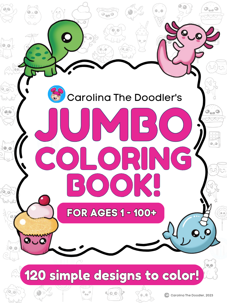 Carolina The Doodler's Jumbo Coloring Book cover
